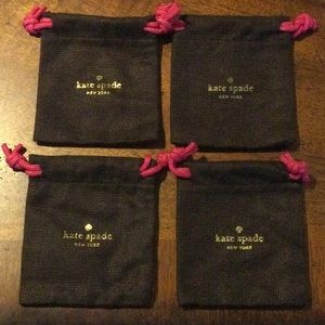 (4) Kate spade jewelry storage bags pouches